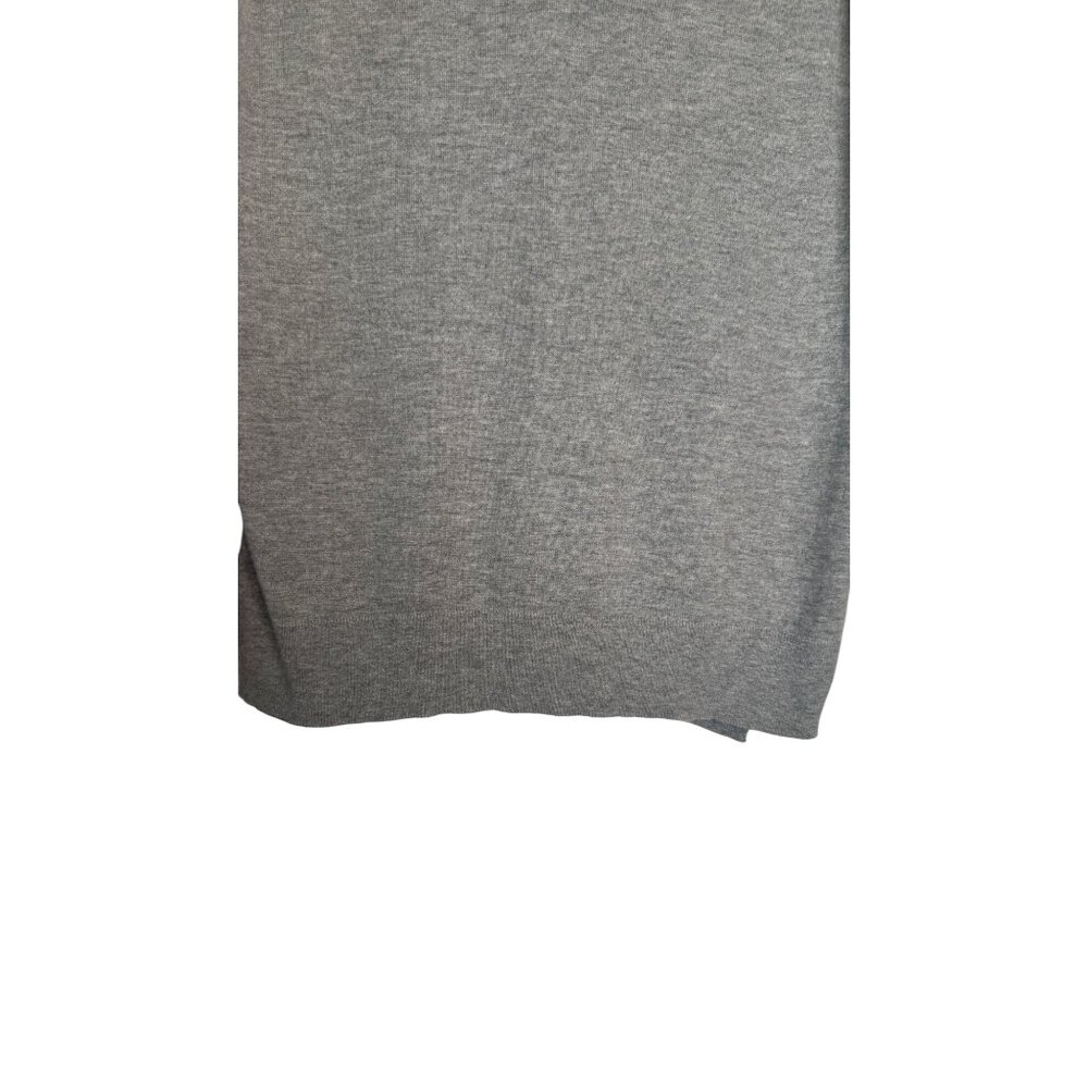Banana Republic Womens Gray V-Neck Sweater S 55% Cotton 40% Nylon 5% Cashmere - Picture 5 of 13
